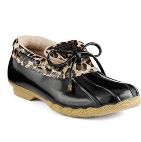 sperry low cut rain boots